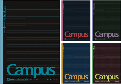 KOKUYO Composition Notebooks, 5 Pack Campus Semi-B5 Comp Book with Dot B 6mm Ruled, 30 Sheets, School Lined Notebook in Shear Stone, Journal Notebook for Women Work Study Note Taking(NO-GS3CWBT-L1X5)