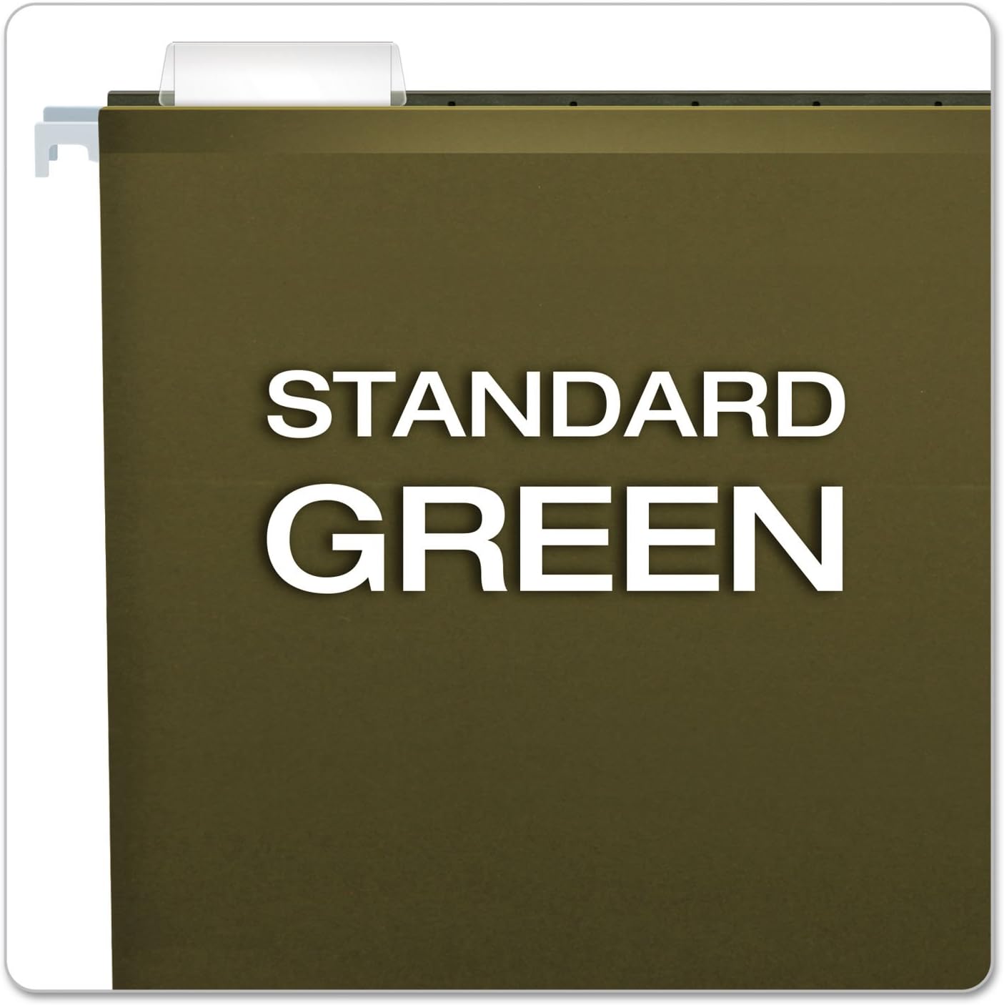 Pendaflex 04152X1 Reinforced 1" Extra Capacity Hanging Folders, Standard Green