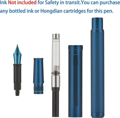 Hongdian Matte Black Forest Rollerball Pen with Schmidt Black Ink Refill, Classic Design with Metal Case for Business Signature