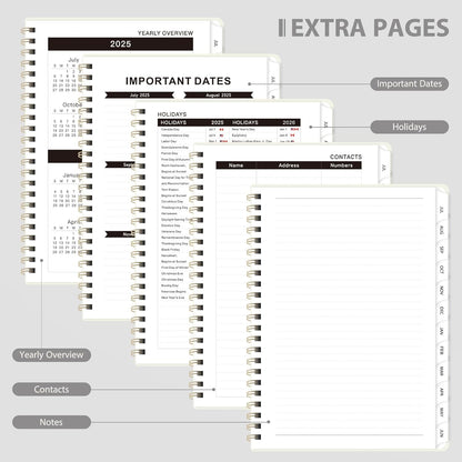 Planner 2026-2027, Weekly and Monthly Academic Year Calendar Planner, July 2026 - June 2027, Daily Agenda Book for Office School Supplies, A5(6.3'' x 8.5'')