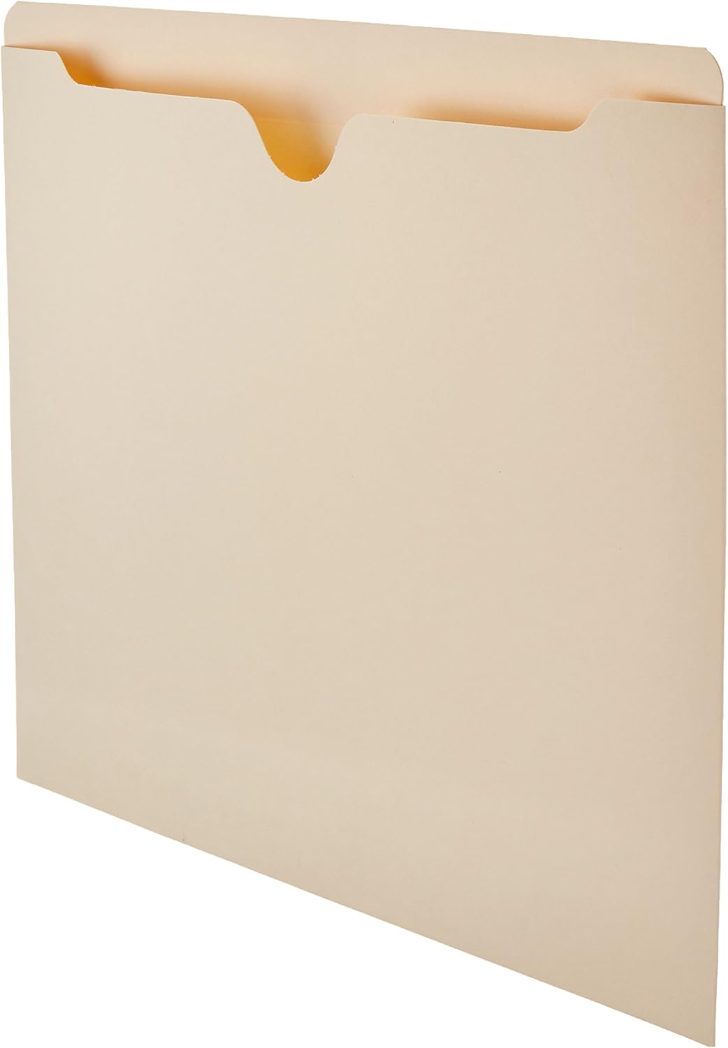 Amazon Basics Reinforced File Jackets, Letter Size, Straight-Cut Tab, 2 Inch Expansion, Manila, 50-Pack