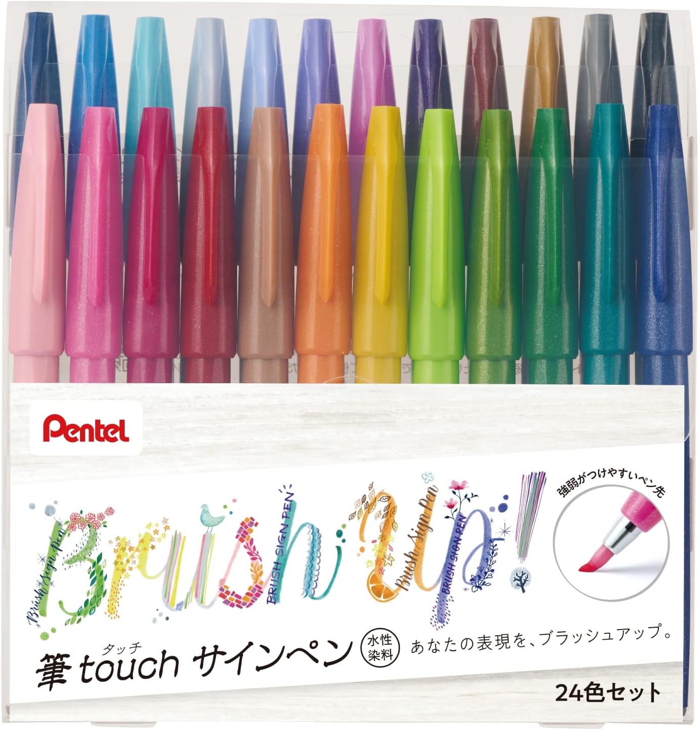 Pentel pen touch felt-tip pen 12 color set SES15C-12 (japan import)