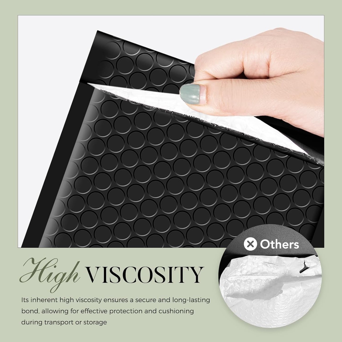 Metronic Bubble Mailers 6x10 Inch 100 Pack Black Usable Size 6x9" Opaque Padded Envelopes Waterproof Bubble Envelopes Cushioning Mailer for Small Business Mailing Makeup Jewelry Gifts