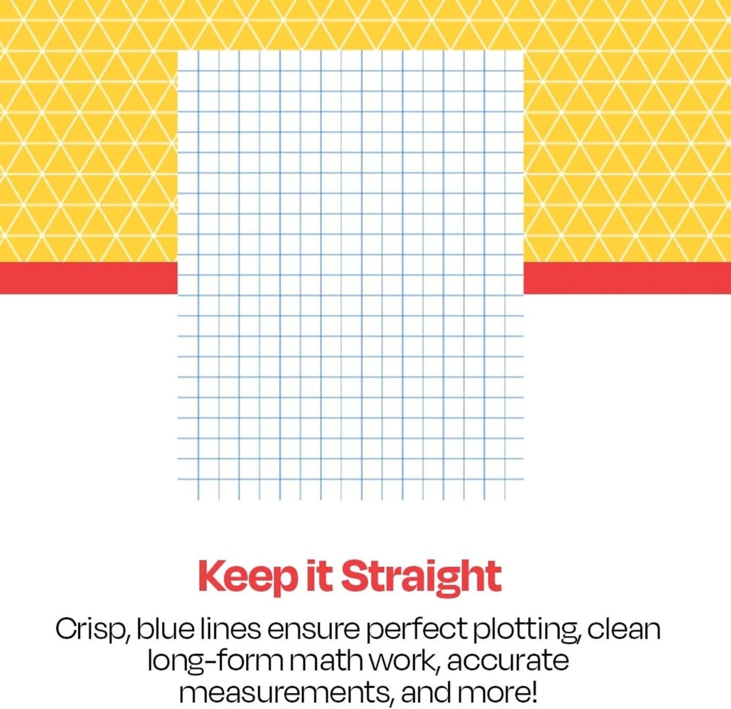 School Smart Double Sided Graph Paper, 8-1/2 x 11 Inches, 1/2 Inch Rule, White, Pack of 500 - 085279