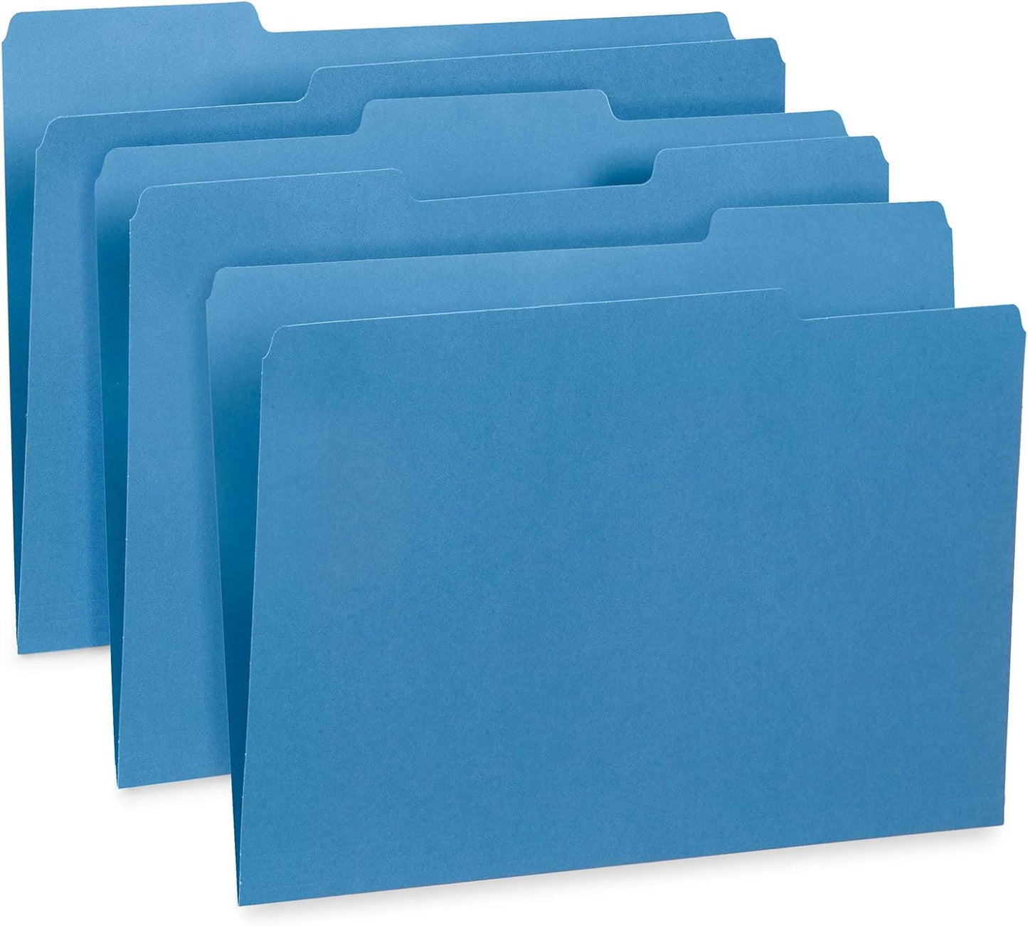 File Folder, 1/3 Cut Tab, Letter Size, Yellow, Great for Organizing and Easy File Storage, 100 Per Box