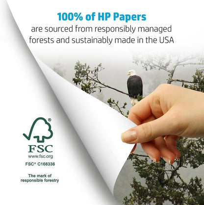 HP Printer Paper | 8.5 x 11 Paper | Office 20 lb | 3 Ream Case - 1500 Sheets | 92 Bright | Made in USA - FSC Certified | 112090C, White