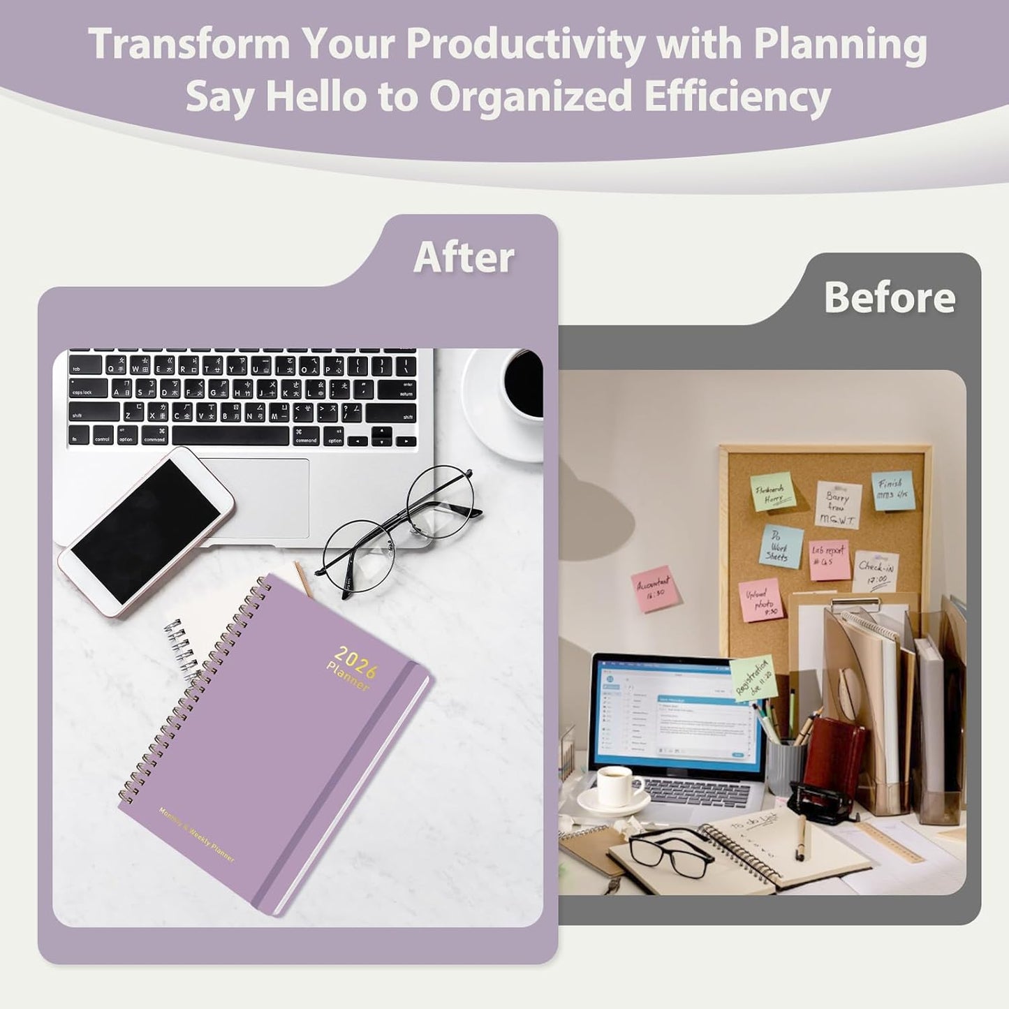 Planner 2026-2027, Weekly and Monthly Academic Year Calendar Planner, July 2026 - June 2027, Daily Agenda Book for Office School Supplies, A5(6.3'' x 8.5'')