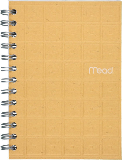 Mead Spiral Memo Notebook, 8 Pack, Pocket Notebook, College Ruled Paper, 3" x 5", 60 Sheets per Notebook, Assorted Colors (73605)
