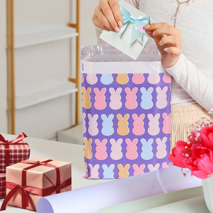 Metronic Cute Poly Mailers 10x13" 50pc Small Shipping Bags, Strong Adhesive Mailers Poly Bags for Business, Waterproof Mailing Envelopes for Packing Shipping Clothes Gifts, Gradient BluePink