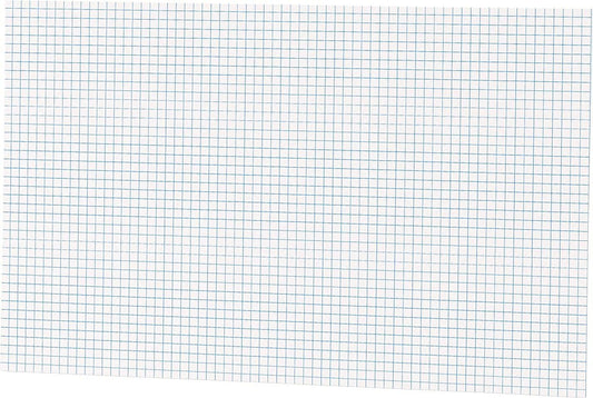 Ampad Quadrille Double Sided Pad, 11 x 17, White, 4x4 Quad Rule, 50 Sheets, 1 Pad (22-037)