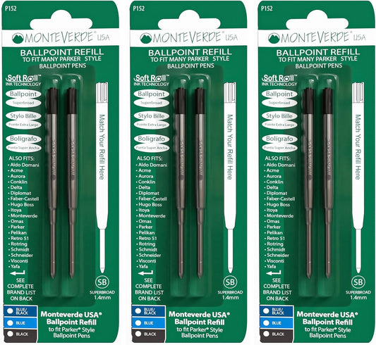 Monteverde Ballpoint Refill to Fit Parker Ballpoint Pens (P15)