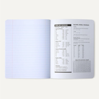 Amazon Basics Composition Notebook, College Ruled, 100 Sheets, 9.75" x 7.5", Assorted Marble Colors, 12-Pack