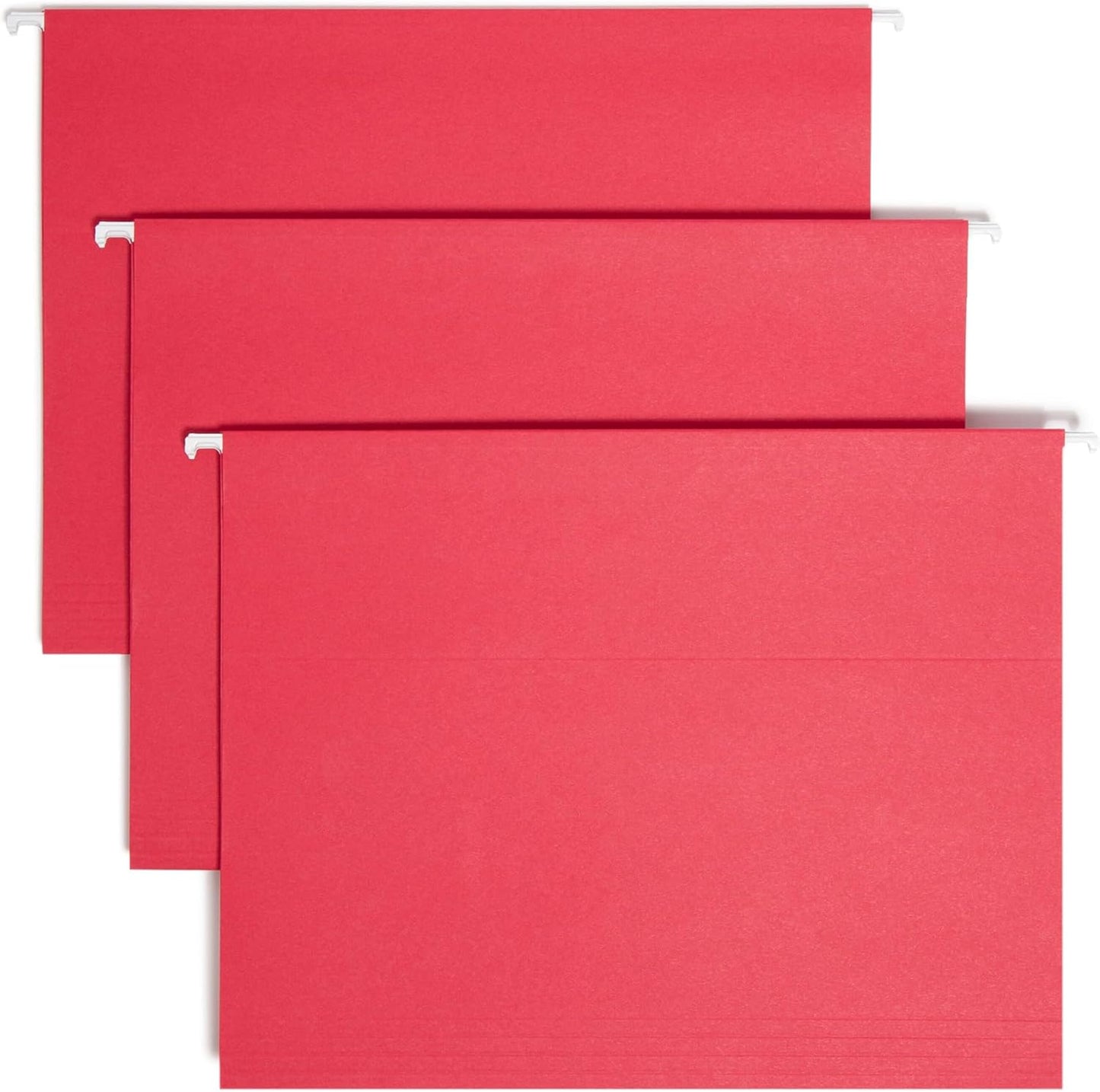 Smead Standard Hanging File Folders, 25 Count, Assorted Primaries, 1/5-Cut Adjustable Tabs, Letter Size (64059)