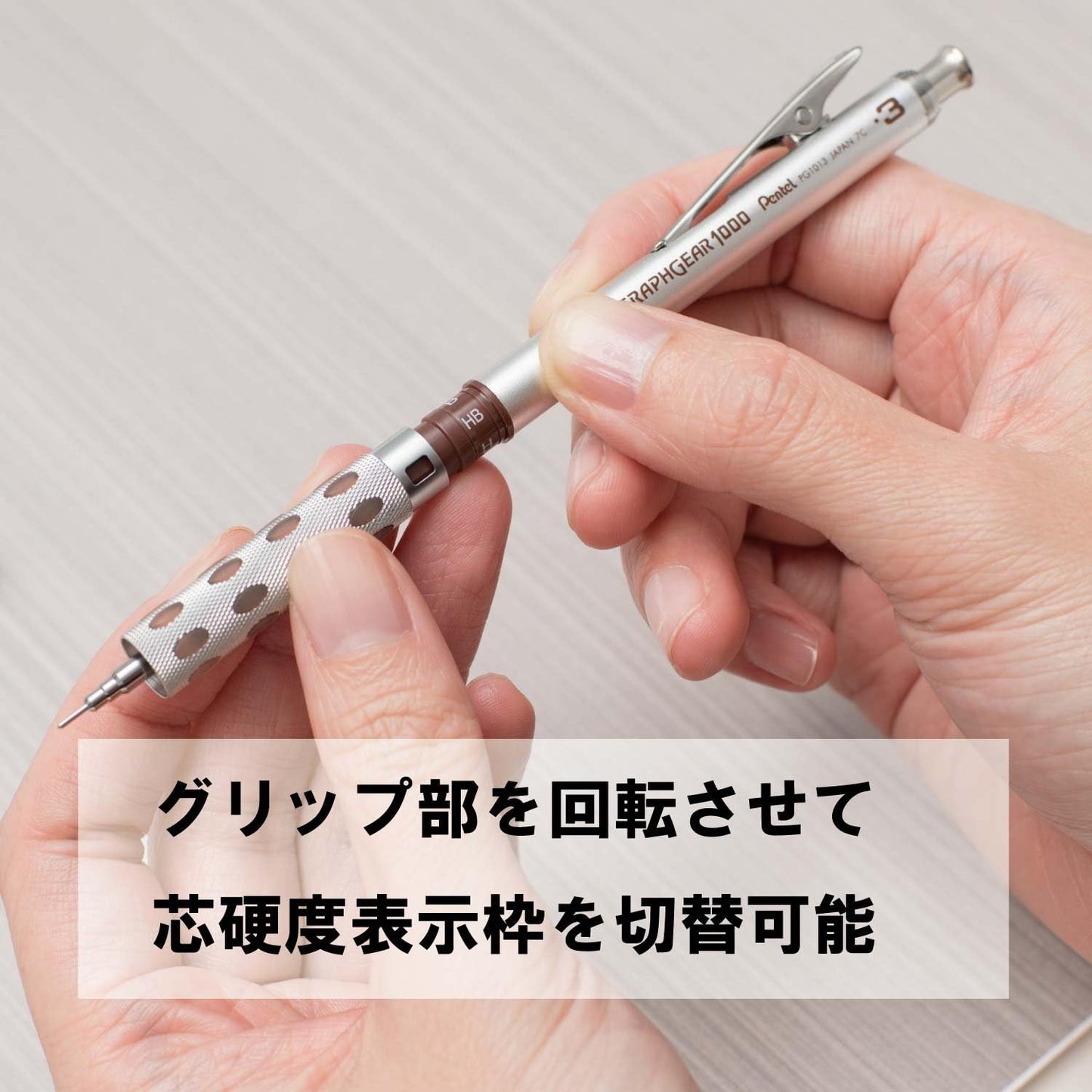 Pentel Graph Gear 1000 Mechanical Drafting Pencil 0.9mm Yellow (PG1019)
