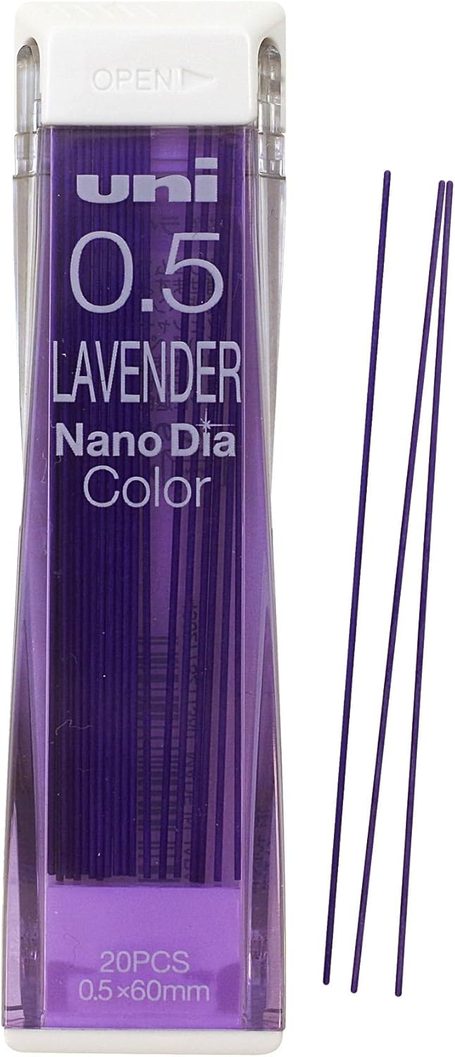 Uni Color Mechanical Pencil 0.5mm Lead, Nanodia, Lavender, 0.5mm Lead