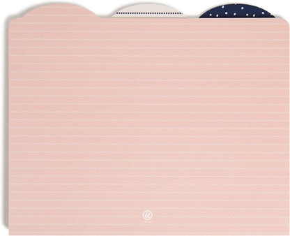 U Brands Fashion File Folders, 9 Count, 1/3-Cut Tabs in Assorted Positions, Letter Size, Office Supplies (Moroccan)
