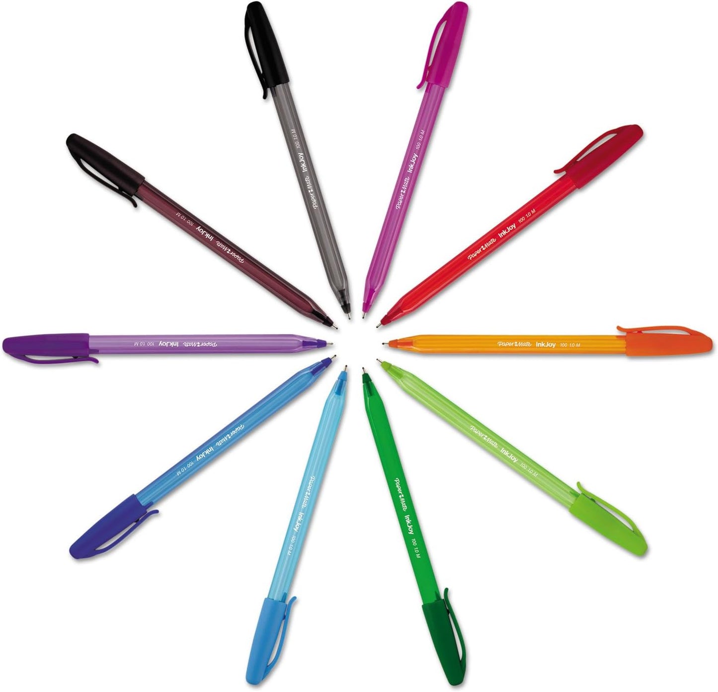 Paper Mate InkJoy 100ST Ballpoint Pens, Medium Point, Assorted Ink,8 count(pack of 1) (1945932)