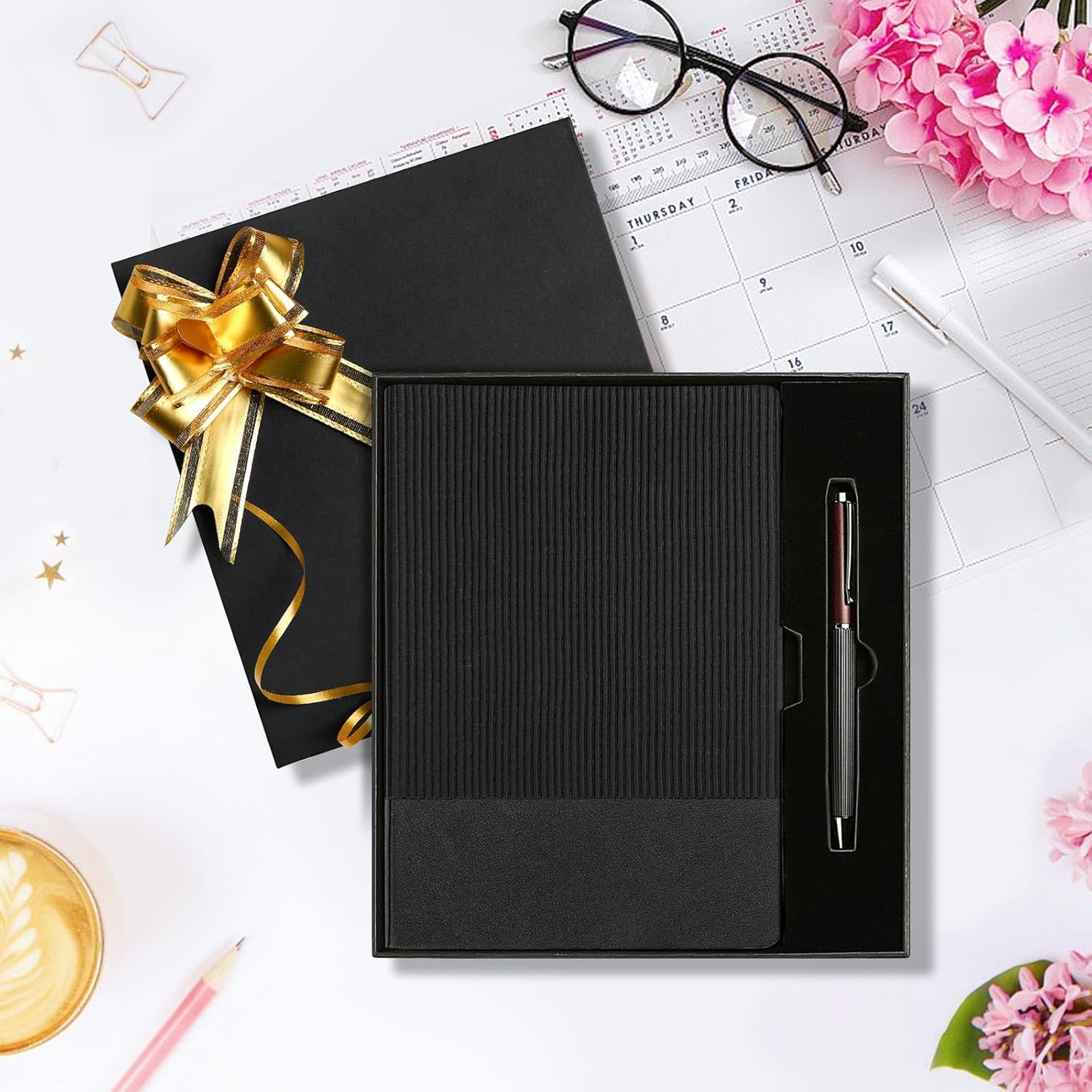 Lined Journal Notebook for Work College Ruled Note Book 5.79"x8.27"A5 PU Leather Daily Journaling 216 Pages for Women Men Writing Home School Supplies Business (Dark Green)