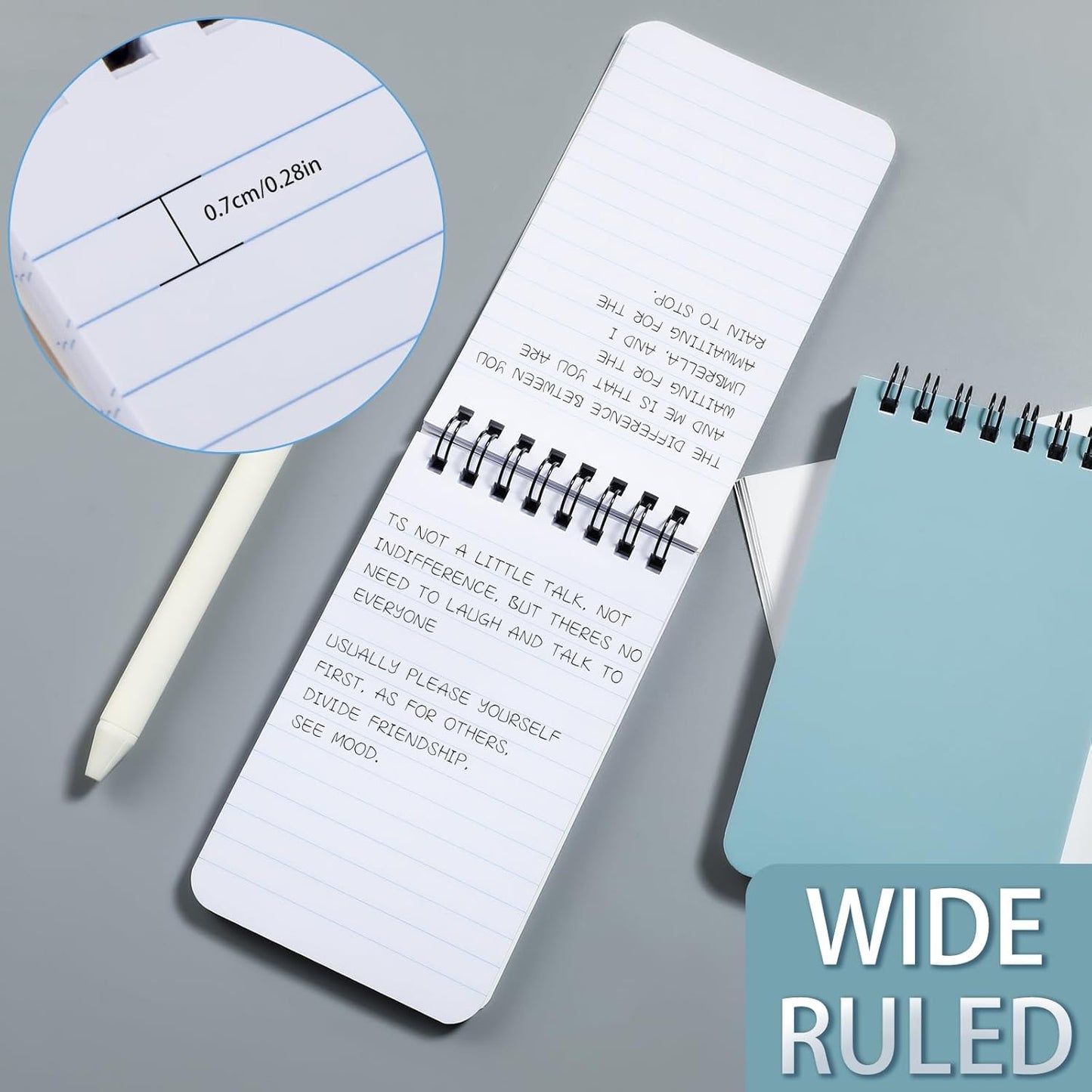 QiCheng 6pack Pocket Notebook Small Notepad Pocket Notepad Small Spiral Notebooks 3X5Inches (6)