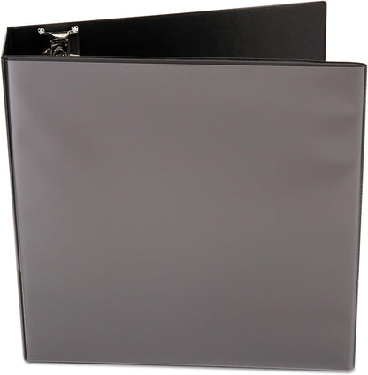 Universal 3" D-Ring View Binder, 600 Sheet Capacity, Black