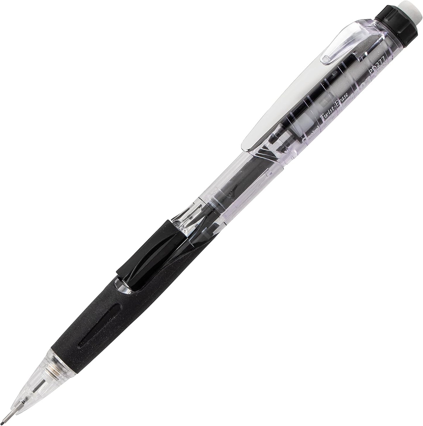 Pentel Twist Erase Click Automatic Pencil with 2 Eraser Refills and Lead, 0.9 mm, Assorted Barrels, Color May Vary, 2 Pack (PD279TLEBP2)