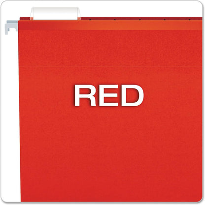 Pendaflex Reinforced Hanging File Folders, Letter Size, Bright Green, 1/5 Cut, 25/BX (4152 1/5 BGR)