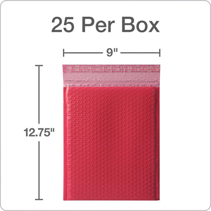 Quality Park Bubble Mailers, 8.5 x 11 Shipping Envelopes, Water Resistant White Poly Padded Envelopes, Redi-Strip Peel Off Closure, 25/Box (QUA85859)
