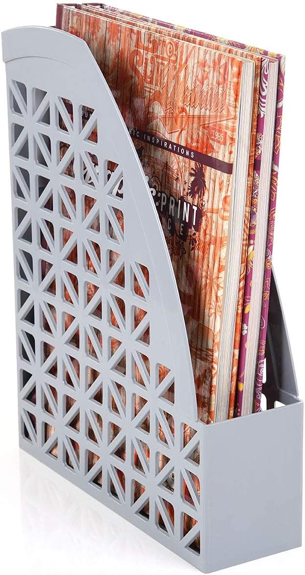 Mintra Office Plastic Desk Organizer 2pk Magazine File (Lavender)