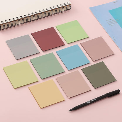 Mr. Pen- Transparent Sticky Notes, 3" x 3", 12 Pads, 600 Sheets, See Through Self-Adhesive Notes for Bible Journaling and Studying, Water-Resistant, Easy to Peel, Clean Removal