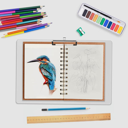 Extra Large 11x17 Clipboards, Plastic Black Drawing Boards, Horizontal Clip Board, Landscape Layout. Suitable for Watercolor, Sketching, Painting. Art & Drafting Supply