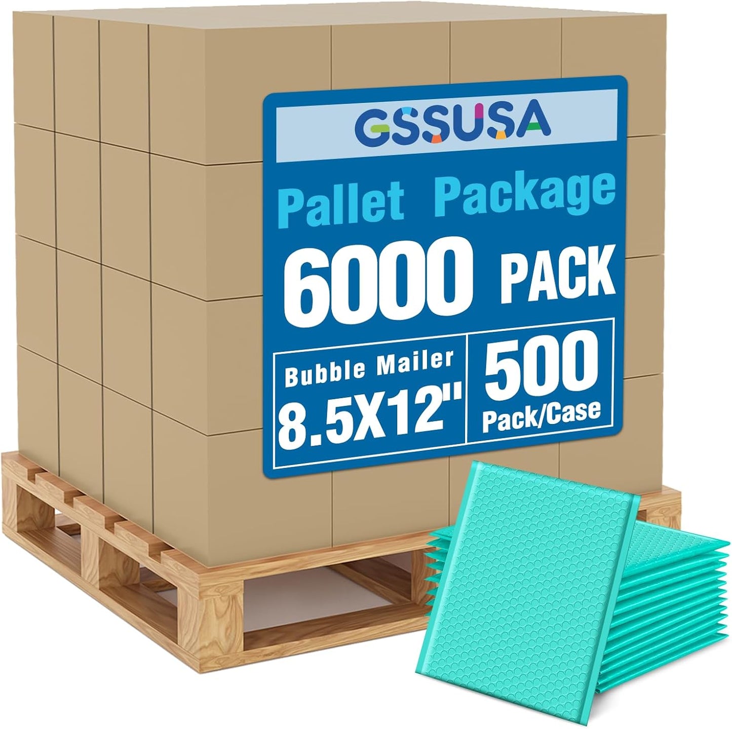 GSSUSA Black Bubble Mailers 4x8 Inches 50 Pack, Usable Size 4X7" Bubble Envelopes for Small Business, Padded Envelope, Shipping Mailers, Packaging Bags, Mailing Envelopes, Shipping Supplies