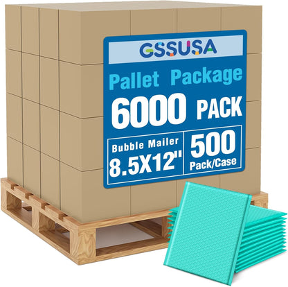 GSSUSA Black Bubble Mailers 4x8 Inches 50 Pack, Usable Size 4X7" Bubble Envelopes for Small Business, Padded Envelope, Shipping Mailers, Packaging Bags, Mailing Envelopes, Shipping Supplies