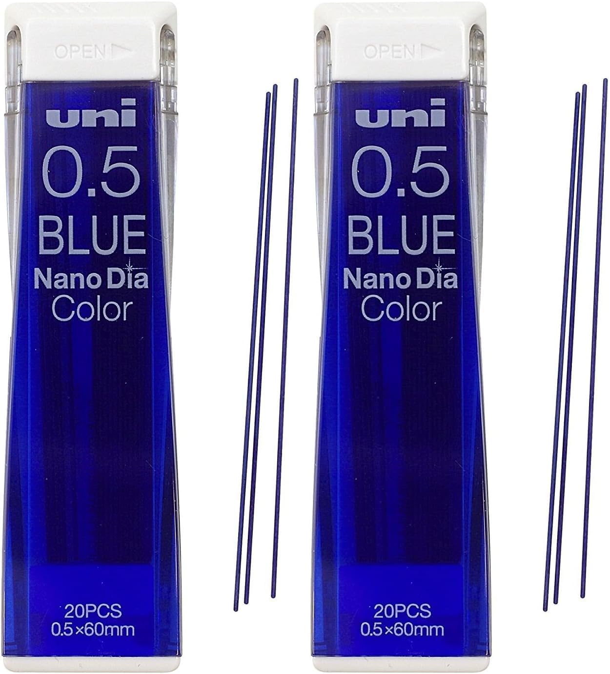 uni Color Mechanical Pencil 0.5mm Lead, Nanodia, Blue, 0.5mm Lead.5 Mm [Blue] Core 202NDC. 33