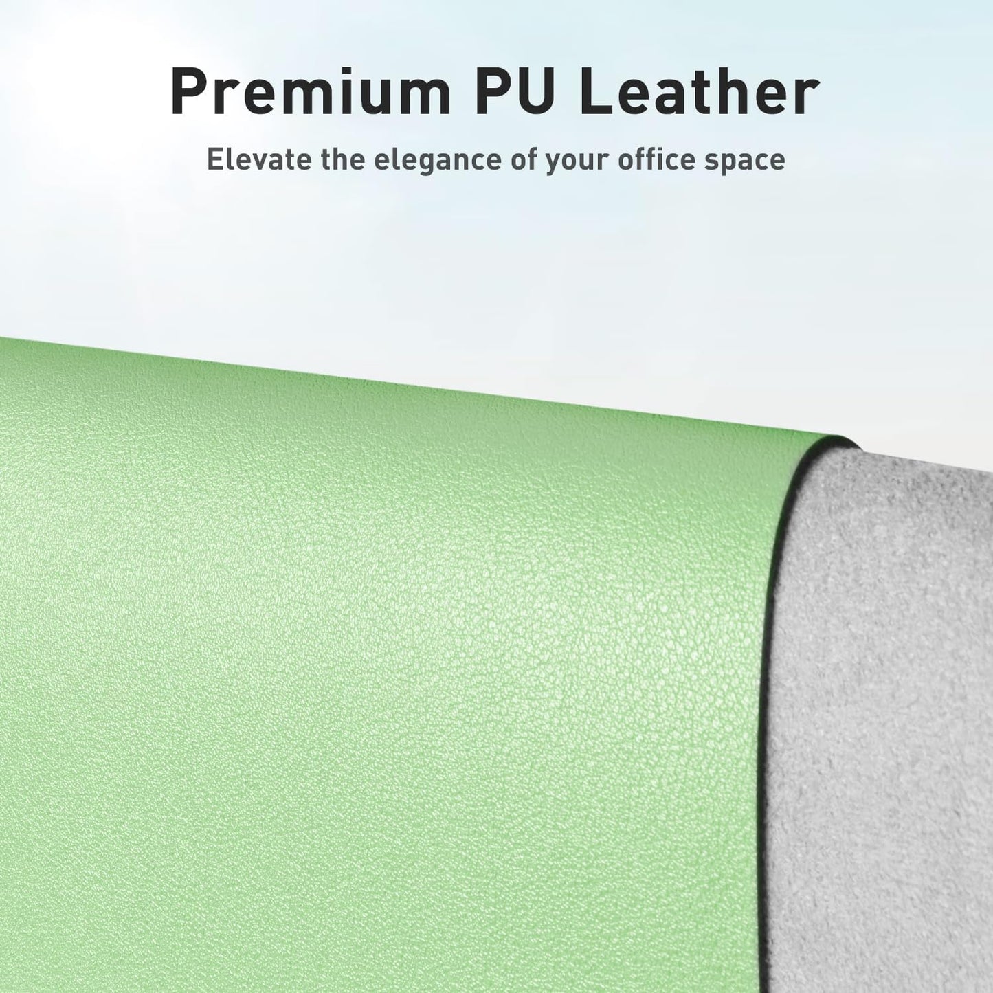 Aothia Leather Desk Pad Protector, Mouse Pad, Office Desk Mat, Non-Slip PU Leather Desk Blotter, Laptop Desk Pad, Waterproof Desk Writing Pad for Office and Home (Black,36" x 17") - Colors B