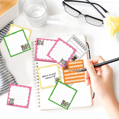 Inspirational Sticky Notes Gifts - 9 Pack Funny Positive Quotes Notepads 3x3 Inches, Fun Motivational Self-Adhesive Memo Pads Office Study Supplies for Friends Coworkers (450 Sheets)