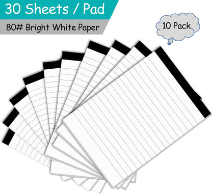 Nichela 20 Pack Small Notepad, 3 x 5 Inch Ultra Quality Note Pads, Server Lined Papers and Desk Notepads for Office Supplies, Writing and Memo pads 30 Sheets Each