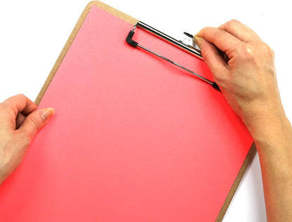Officemate Recycled Wood Clipboards, Low Profile Clip, 6 Pack Clipboards, Letter Size (9 x 12.5 Inches), Brown (83806)