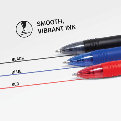 Zebra Pen Z-Grip Retractable Ballpoint Pen, Smooth-Flowing Black Ink, 1.0mm Medium Point, School & Office Supplies, Ideal for Note-Taking, Journal and Planner Use, 18-Pack (22218)
