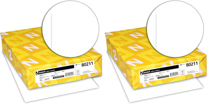 Wausau Papers Neenah Exact Vellum Bristol, 8.5" x 11", 67 lb/147 GSM, White, 94 Brightness, 250 Sheets (80211)