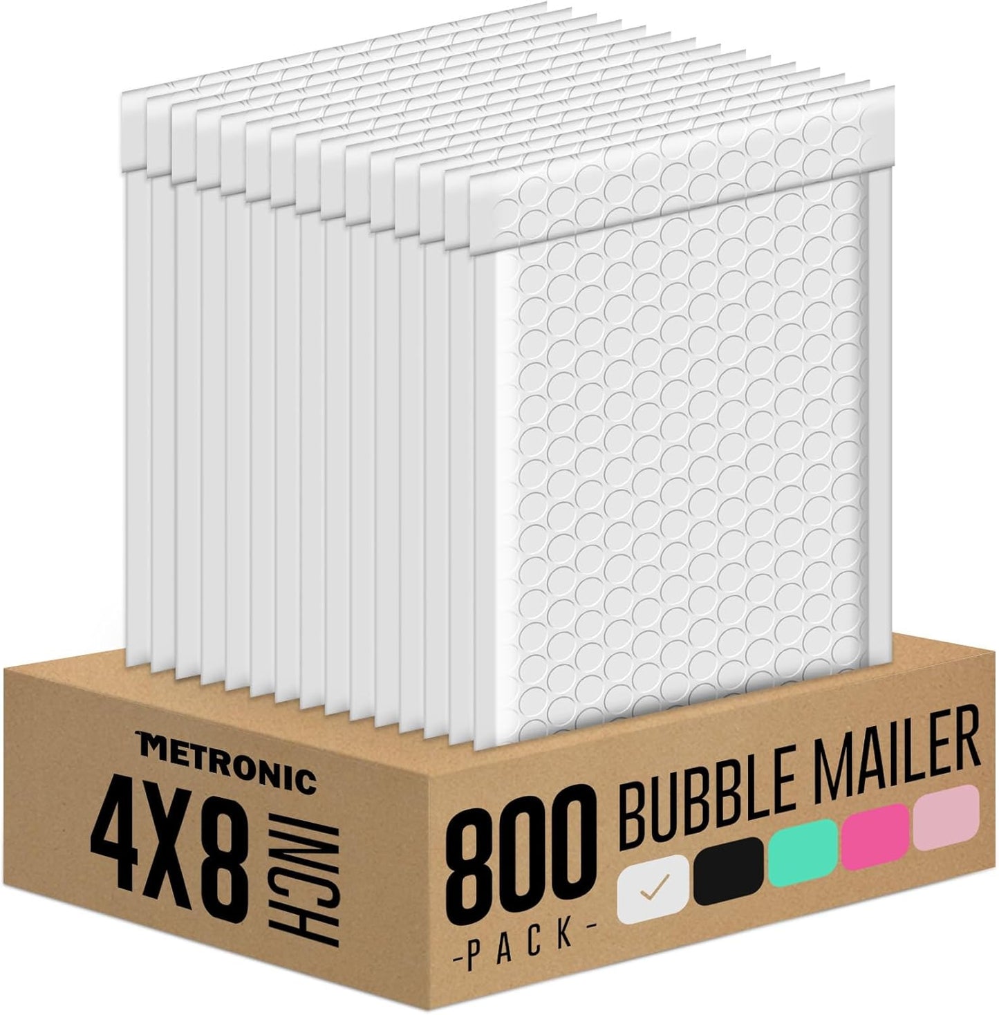 Metronic Bubble Mailers 6x10 Inch 100 Pack Black Usable Size 6x9" Opaque Padded Envelopes Waterproof Bubble Envelopes Cushioning Mailer for Small Business Mailing Makeup Jewelry Gifts