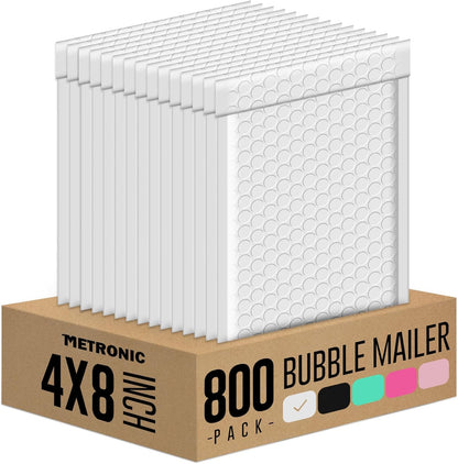 Metronic Bubble Mailers 6x10 Inch 100 Pack Black Usable Size 6x9" Opaque Padded Envelopes Waterproof Bubble Envelopes Cushioning Mailer for Small Business Mailing Makeup Jewelry Gifts