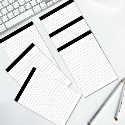 12 Pack Note Pads Refills 4 x 6 Inch Memo Pads Writing Pads, White Small Notepads Scratch Pads Mini Notepad with 30 Sheets Lined Paper in Each Pad