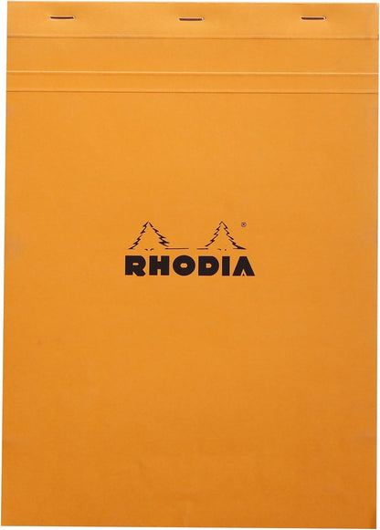 Rhodia 80 Sheet Graph Notepads, 4 by 6", Black