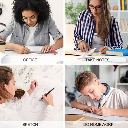 HOTUT Inkless Pencil - 4pcs Everlasting Wooden Infinity Pencil, Wood-Cased Graphite Reusable for Writing Drawing, Students Home Office School Supplies