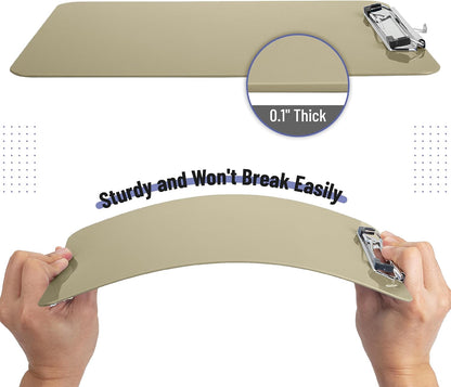 Mr. Pen- Plastic Clipboard, 12.5" x 9", 2 Pack, Clipboard Plastic, Low-Profile Metal Clip with Retractable Hanging Hole
