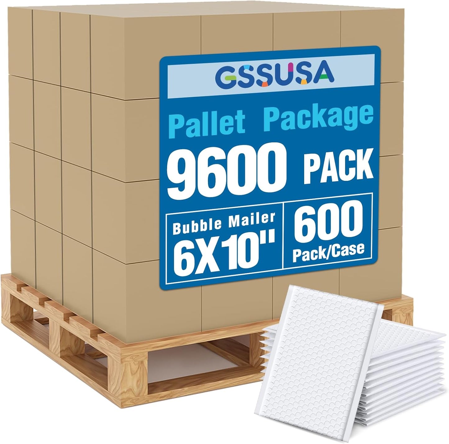 GSSUSA Black Bubble Mailers 4x8 Inches 50 Pack, Usable Size 4X7" Bubble Envelopes for Small Business, Padded Envelope, Shipping Mailers, Packaging Bags, Mailing Envelopes, Shipping Supplies
