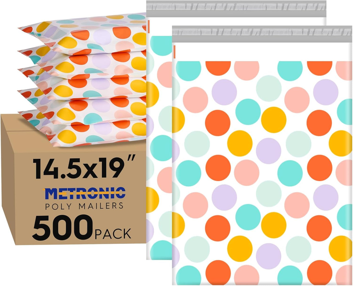 Metronic Cute Poly Mailers 10x13" 50pc Small Shipping Bags, Strong Adhesive Mailers Poly Bags for Business, Waterproof Mailing Envelopes for Packing Shipping Clothes Gifts, Gradient BluePink