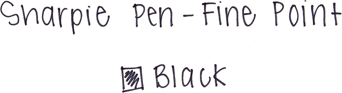 Sharpie Stainless Steel Grip Pen, Fine Point (0.8mm), Black, 1 Count