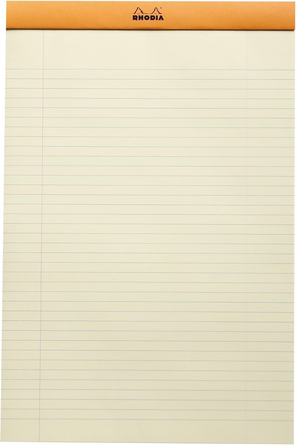 Rhodia Yellow Page Notepad, No19 A4+, Lined - Orange (19660C)