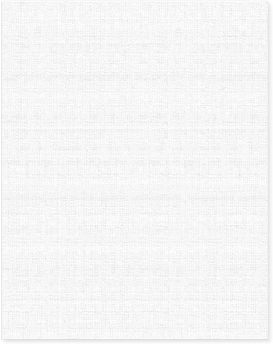 Linen Textured Cardstock White 100 Sheets 80 lb Cover, 8.5 x 11 Inches for Printers, Invitation, Arts and Craft, Scrapbook, DIY Projects
